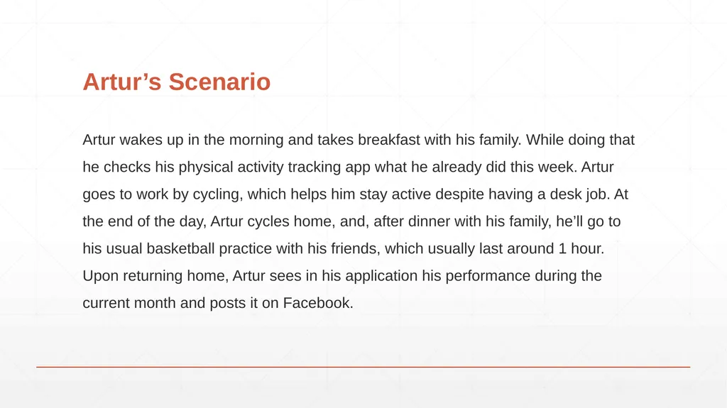 Personas and Scenarios User research - slide 13 of 17