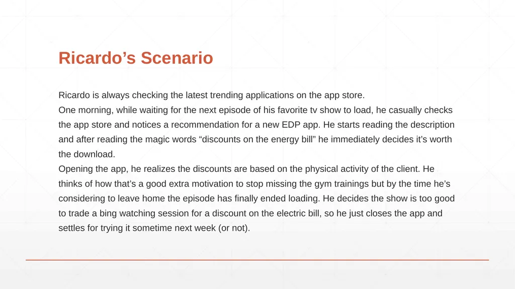 Personas and Scenarios User research - slide 11 of 17