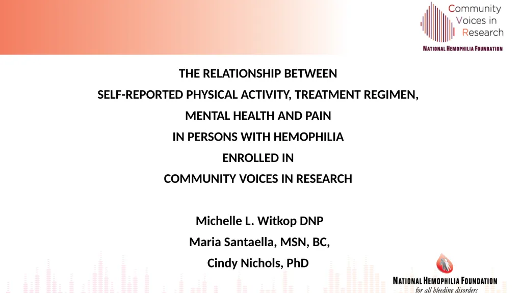 THE RELATIONSHIP BETWEEN SELF-REPORTED PHYSICAL - slide 1 of 13