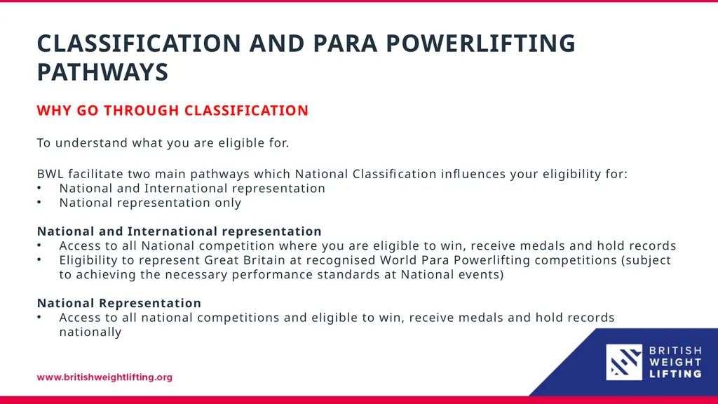 Classification – Para Powerlifting Tom Whittaker - slide 5 of 10