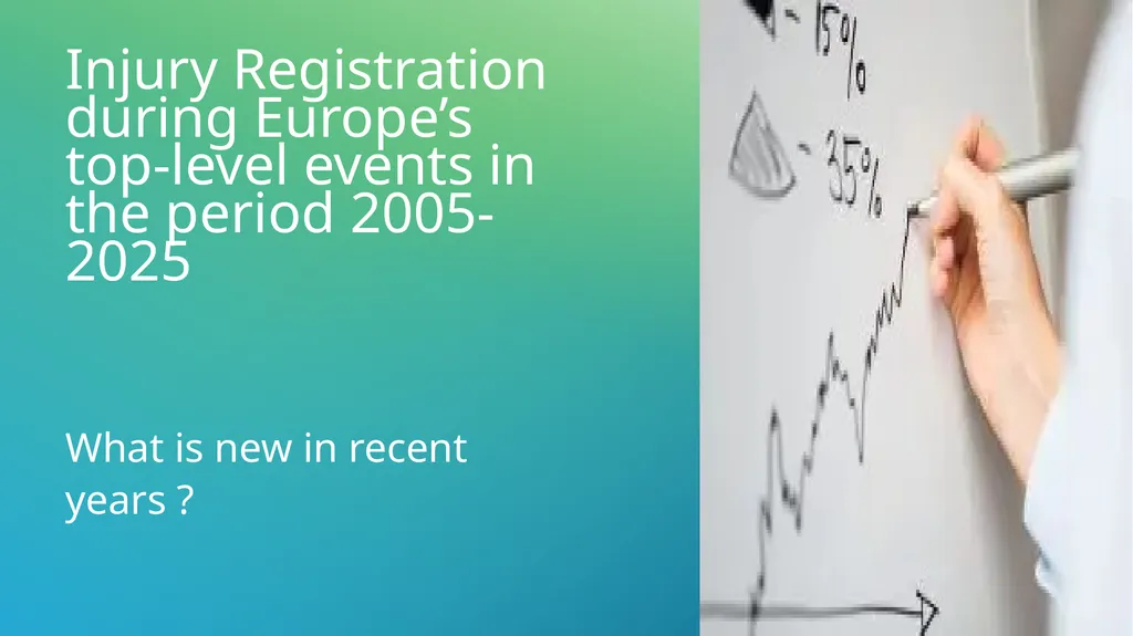 Injury Registration during Europe’s top-level - slide 1 of 23