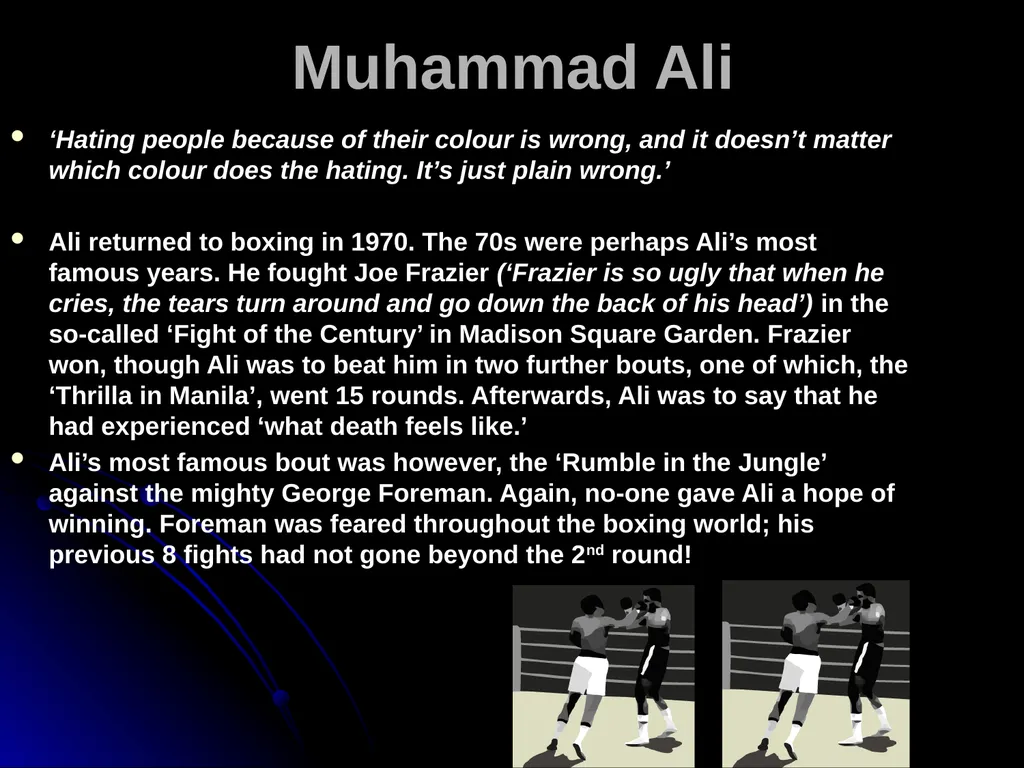Muhammad Ali Muhammad Ali has been crowned the - slide 4 of 8