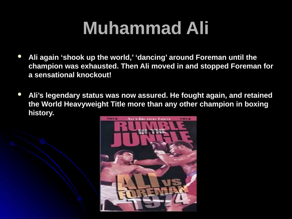 Muhammad Ali Muhammad Ali has been crowned the - slide 6 of 8