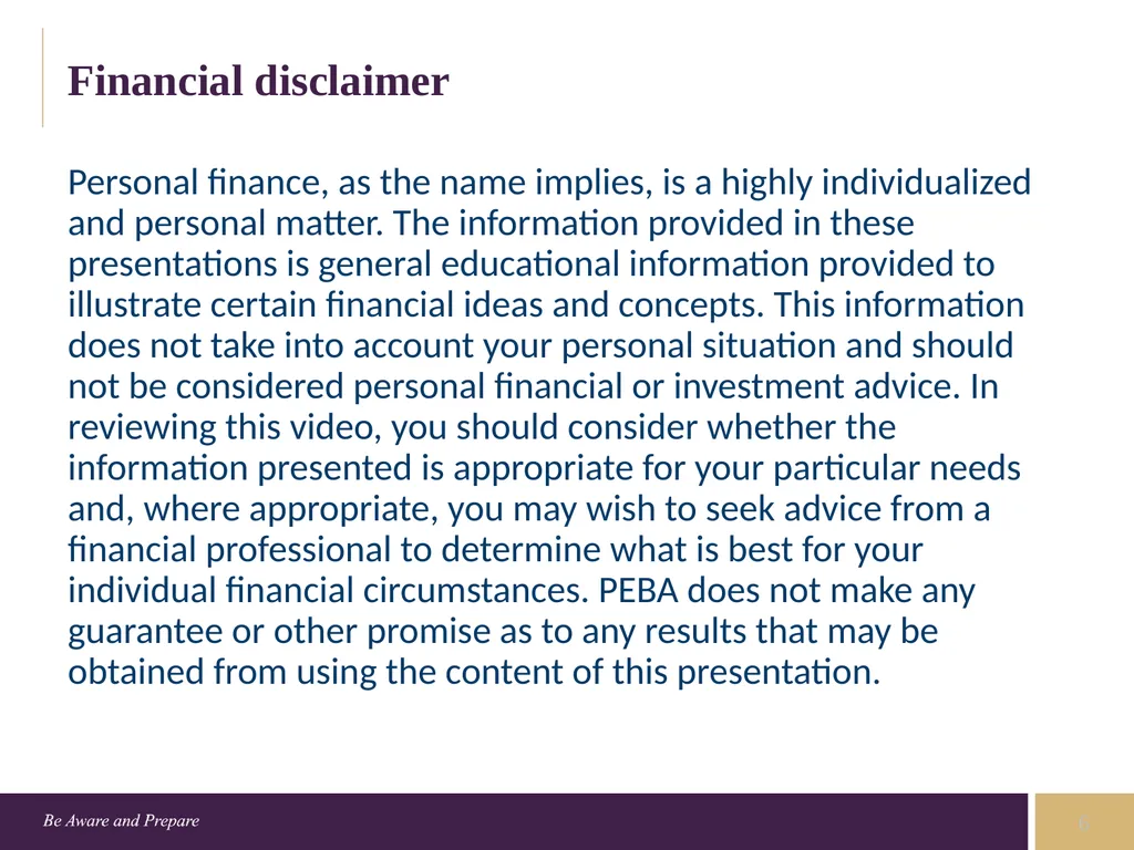 Understanding your retirement plan Retirement - slide 6 of 7