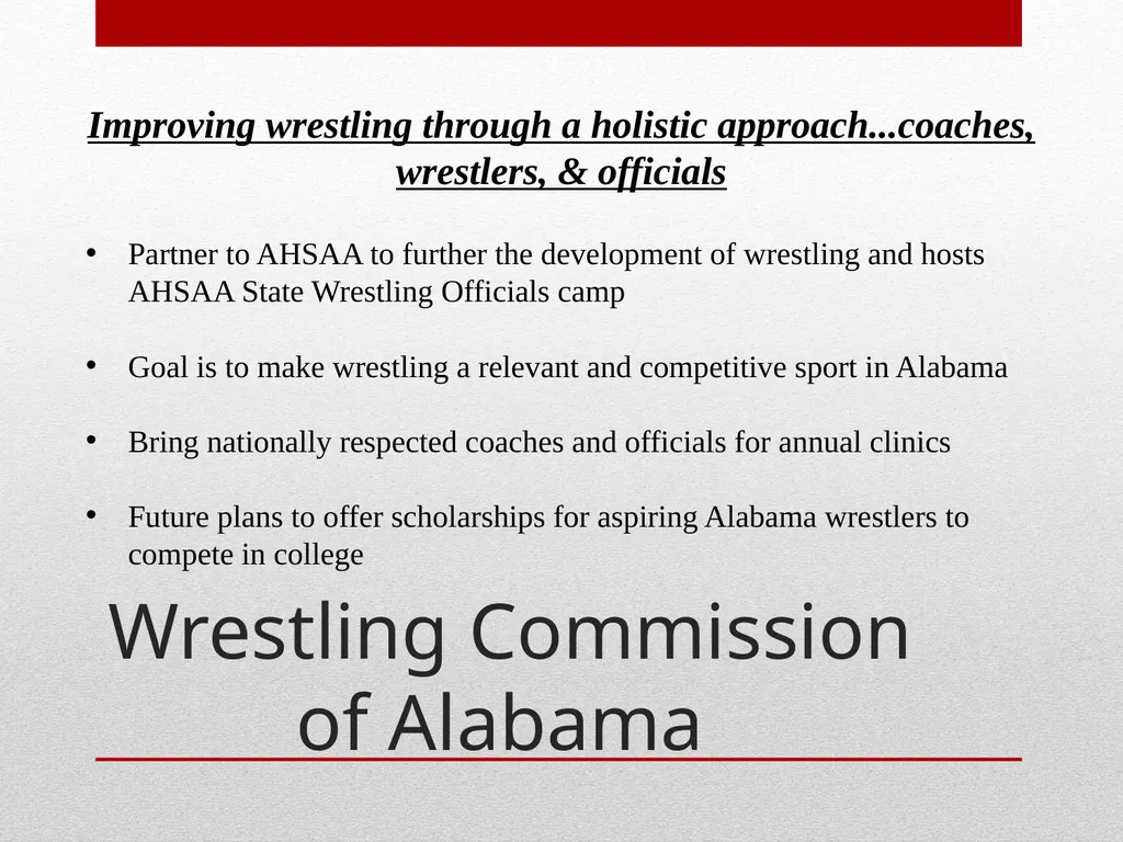AHSAA Intro to Wrestling by Ryan Hagan & Perry - slide 3 of 14