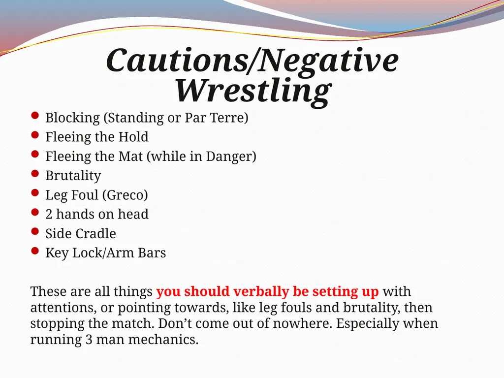 Colorado USA Wrestling Clinic Mat OFFICIALs - slide 12 of 25