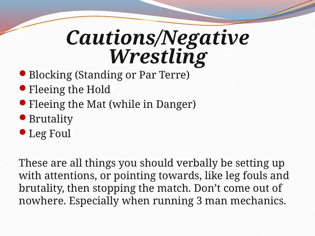 Colorado USA Wrestling Clinic Mat OFFICIALs - slide 25 of 25