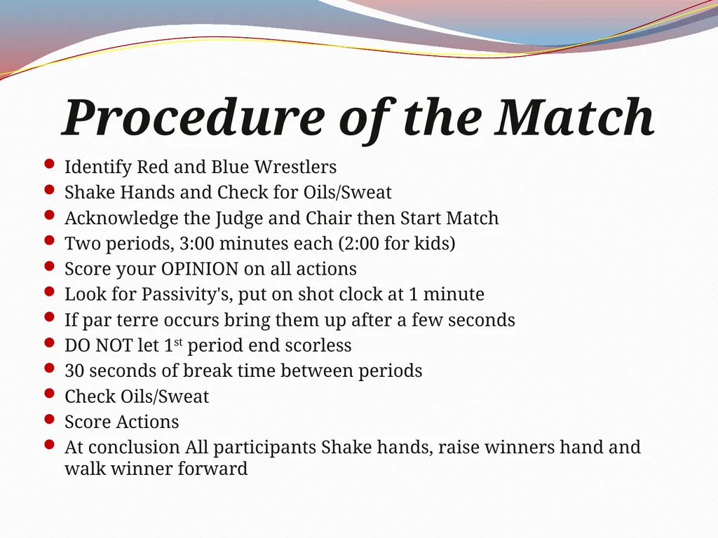 Colorado USA Wrestling Clinic Mat OFFICIALs - slide 13 of 25