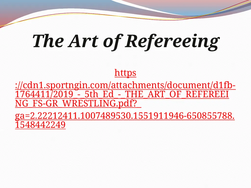 Colorado USA Wrestling Clinic Mat OFFICIALs - slide 14 of 25