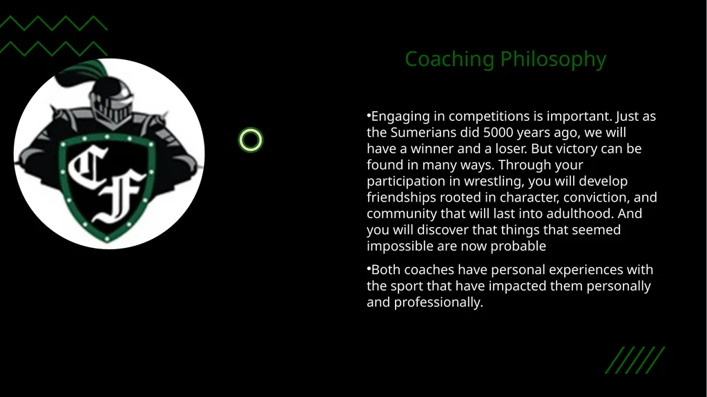 Clear Falls Wrestling Handbook Meeting Clear Falls - slide 4 of 28