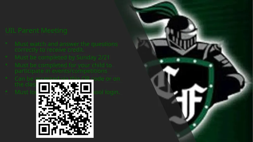 Clear Falls Wrestling Handbook Meeting Clear Falls - slide 28 of 28