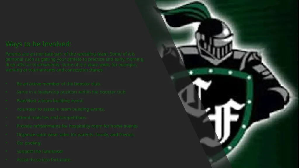 Clear Falls Wrestling Handbook Meeting Clear Falls - slide 27 of 28