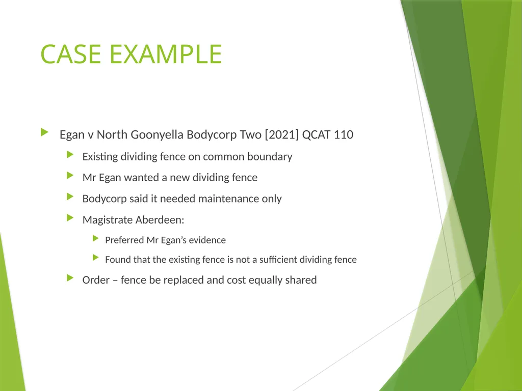 DIVIDING FENCES ACKNOWLEDGEMENT OF COUNTRY MRCLC - slide 11 of 25