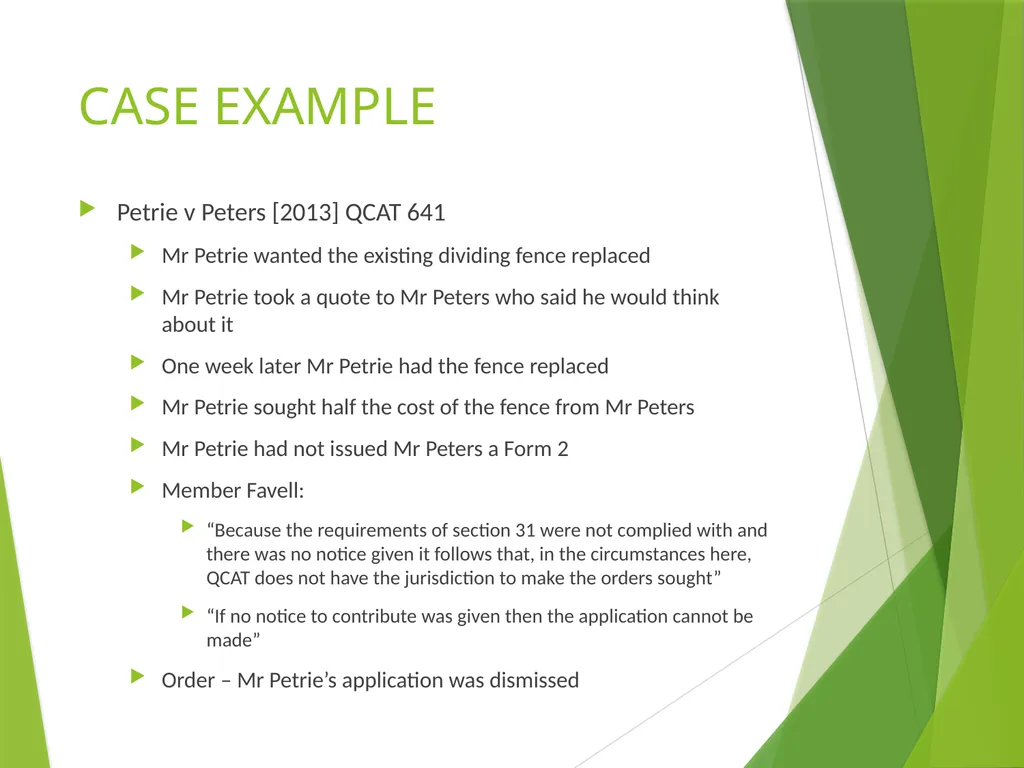 DIVIDING FENCES ACKNOWLEDGEMENT OF COUNTRY MRCLC - slide 18 of 25