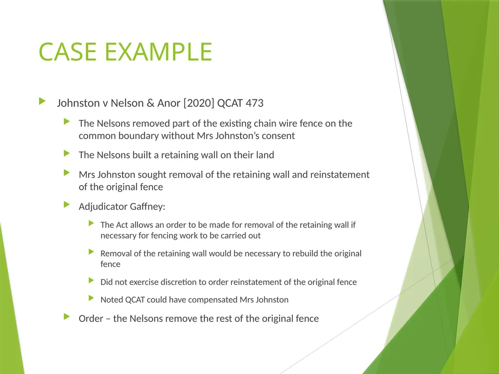 DIVIDING FENCES ACKNOWLEDGEMENT OF COUNTRY MRCLC - slide 24 of 25