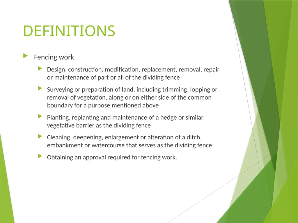 DIVIDING FENCES ACKNOWLEDGEMENT OF COUNTRY MRCLC - slide 12 of 25