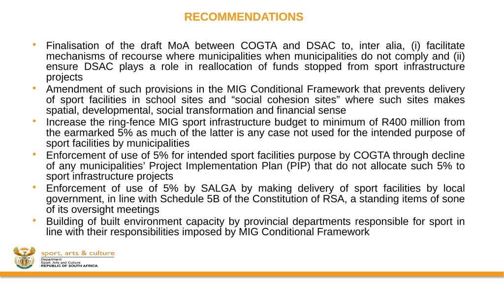 PROGRESS ON IMPLEMENTATION OF A RING-FENCED MIG - slide 34 of 34