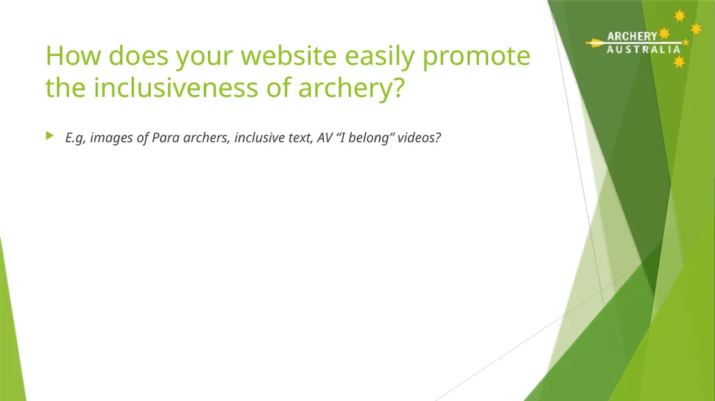 Archery Club Pathway What are the main things your - slide 10 of 13