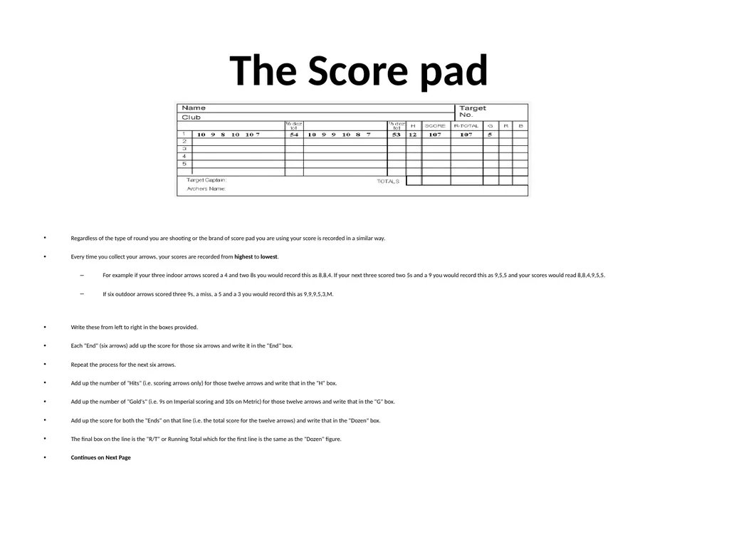 Scoring Correctly To promote and encourage the - slide 9 of 15