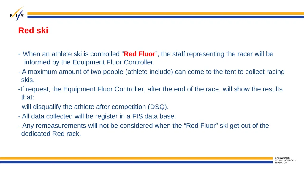 Fluor ban implementation Para Nordic Skiing - slide 8 of 20
