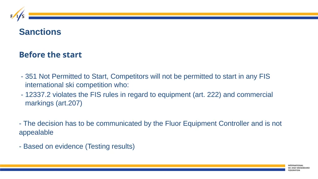 Fluor ban implementation Para Nordic Skiing - slide 12 of 20