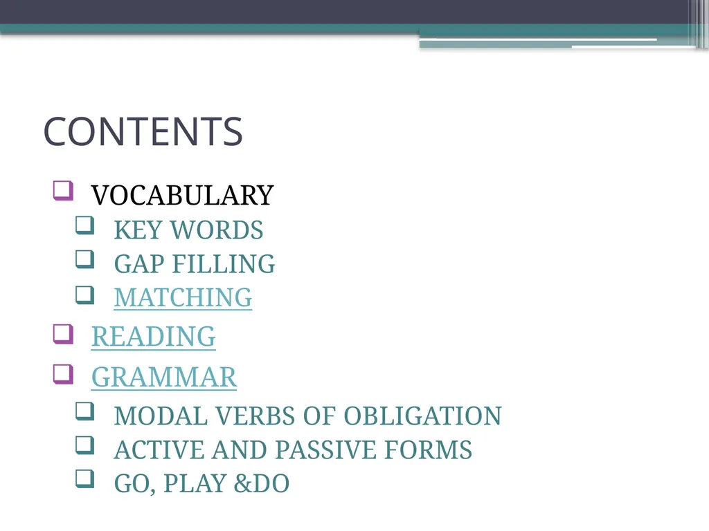 SPORT CONTENTS VOCABULARY KEY WORDS GAP FILLING - slide 2 of 13