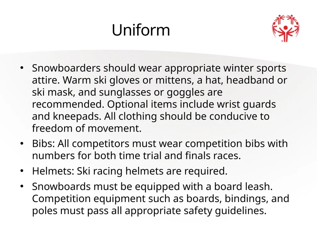 Snowboarding Official Rules The Basics Sport - slide 3 of 22