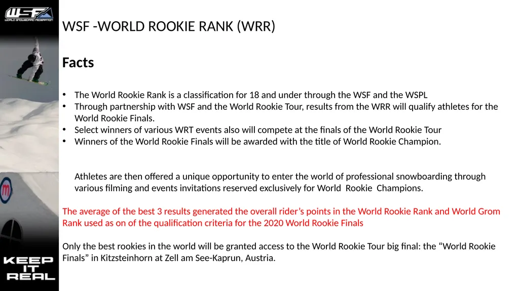 World Rookie Rank WRR/WRT Concept Serve each - slide 4 of 5