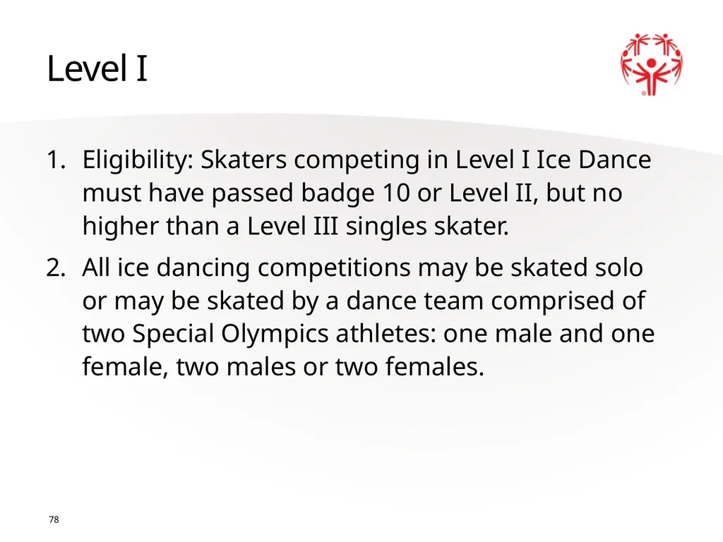 Figure Skating 1 The Basics Sport season: - slide 78 of 92
