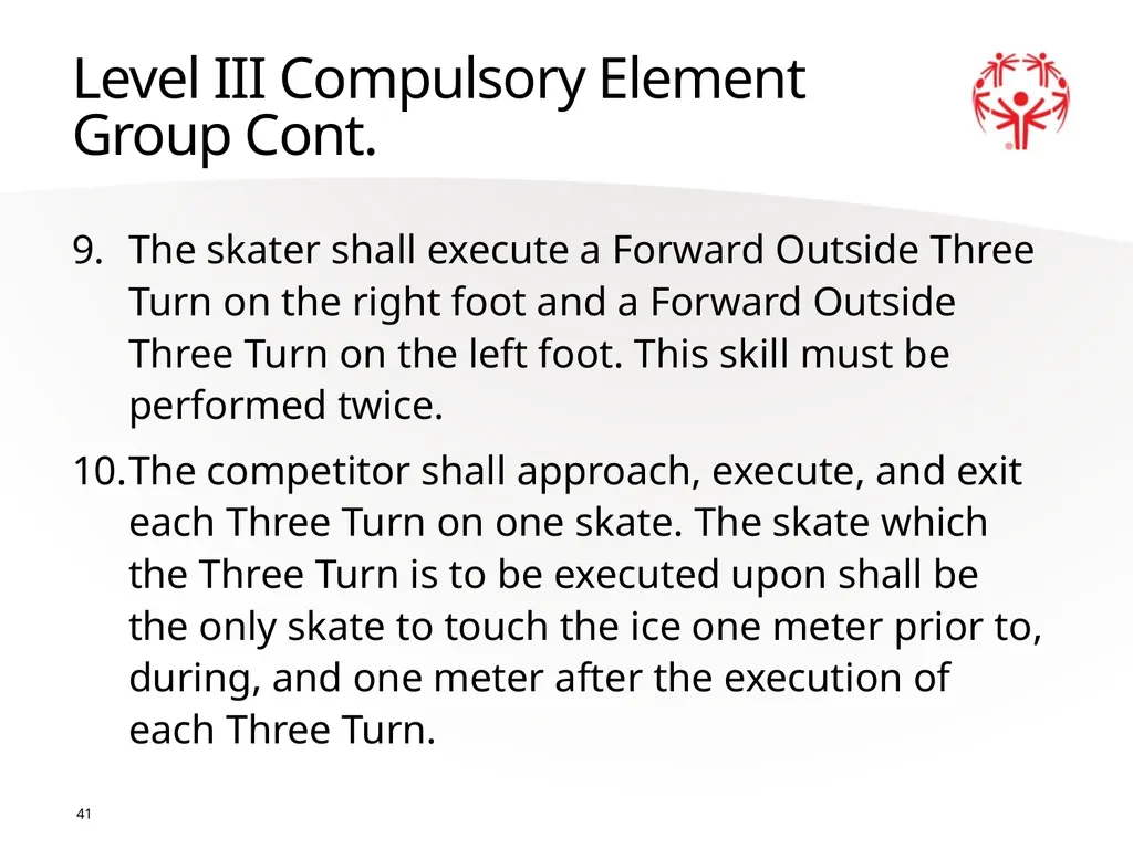 Figure Skating 1 The Basics Sport season: - slide 41 of 92