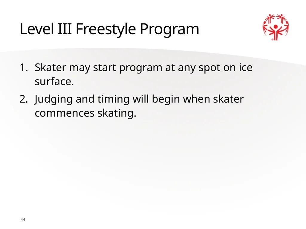 Figure Skating 1 The Basics Sport season: - slide 44 of 92