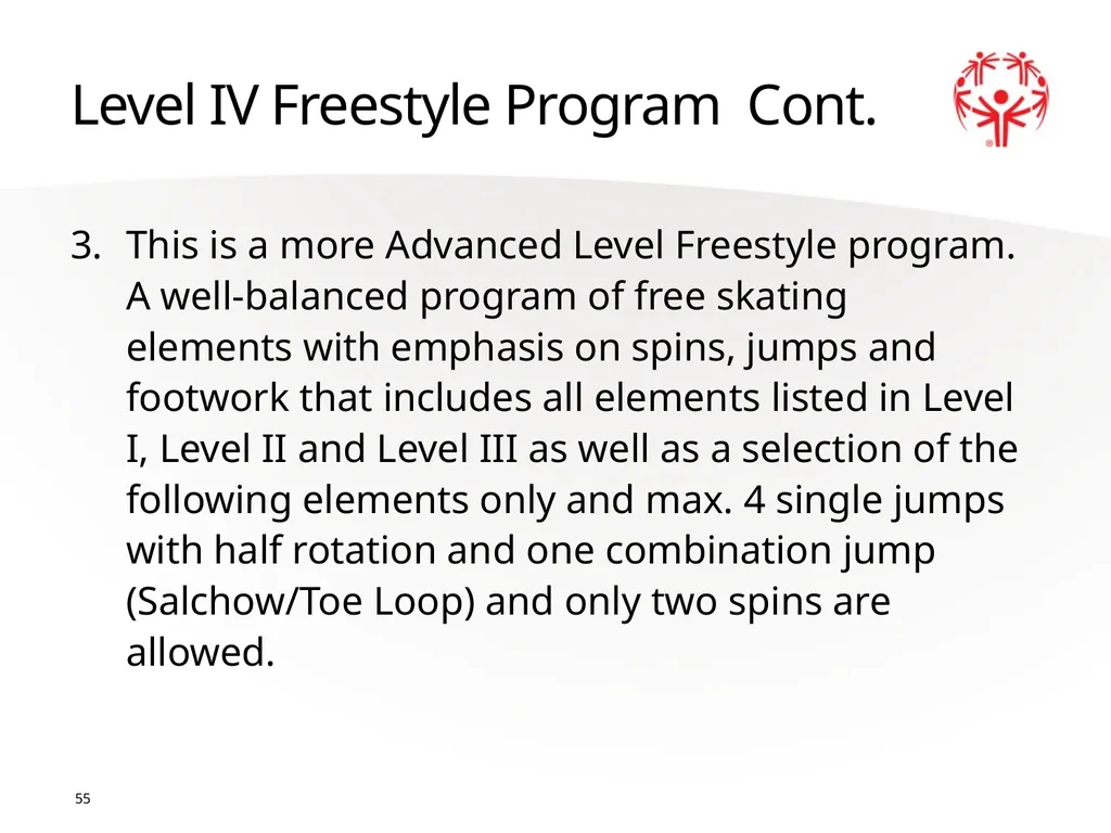 Figure Skating 1 The Basics Sport season: - slide 55 of 92