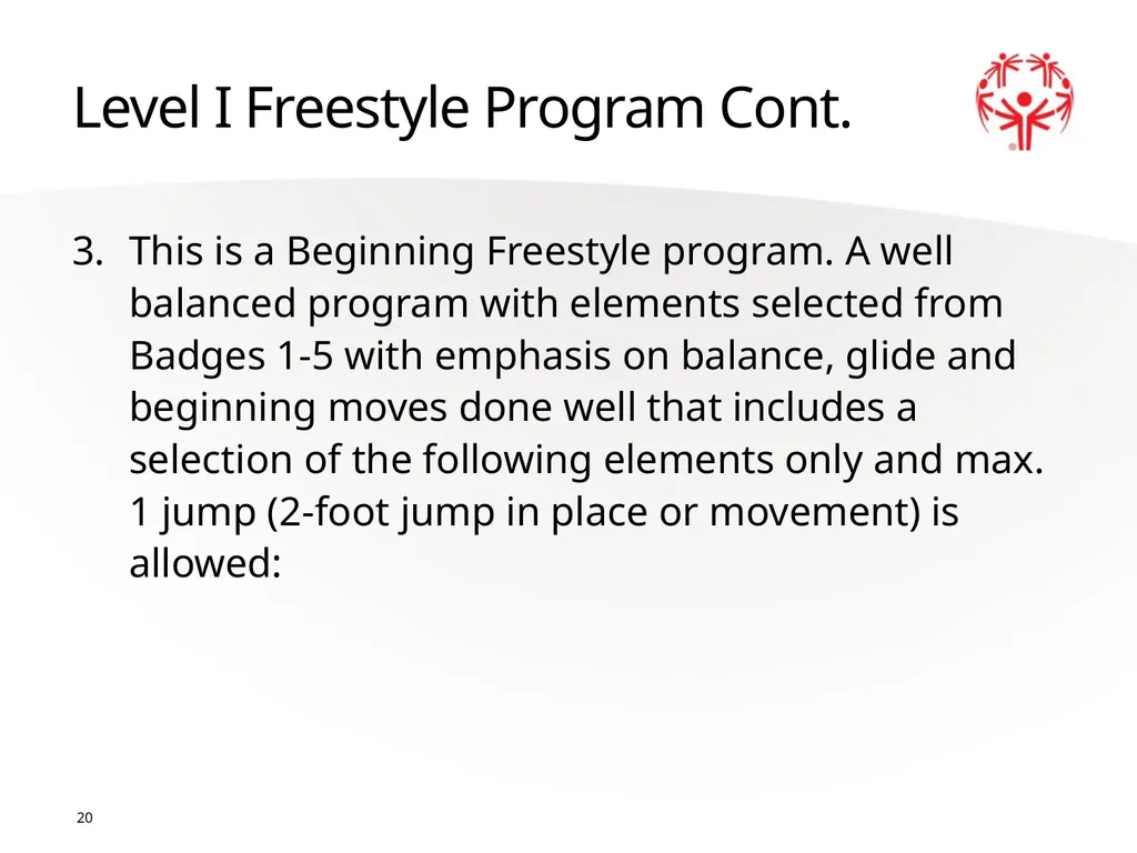 Figure Skating 1 The Basics Sport season: - slide 20 of 92