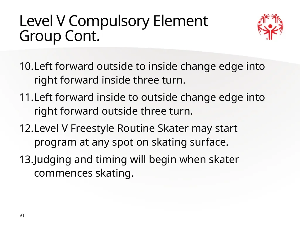 Figure Skating 1 The Basics Sport season: - slide 61 of 92