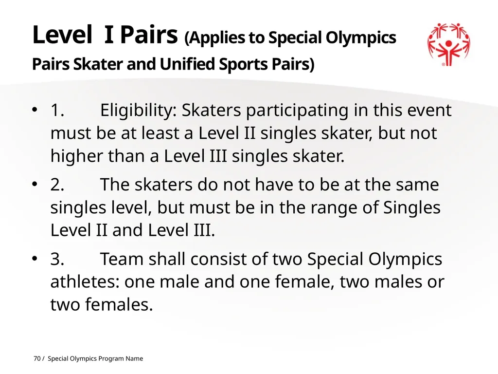 Figure Skating 1 The Basics Sport season: - slide 70 of 92