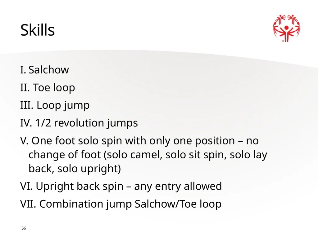 Figure Skating 1 The Basics Sport season: - slide 56 of 92