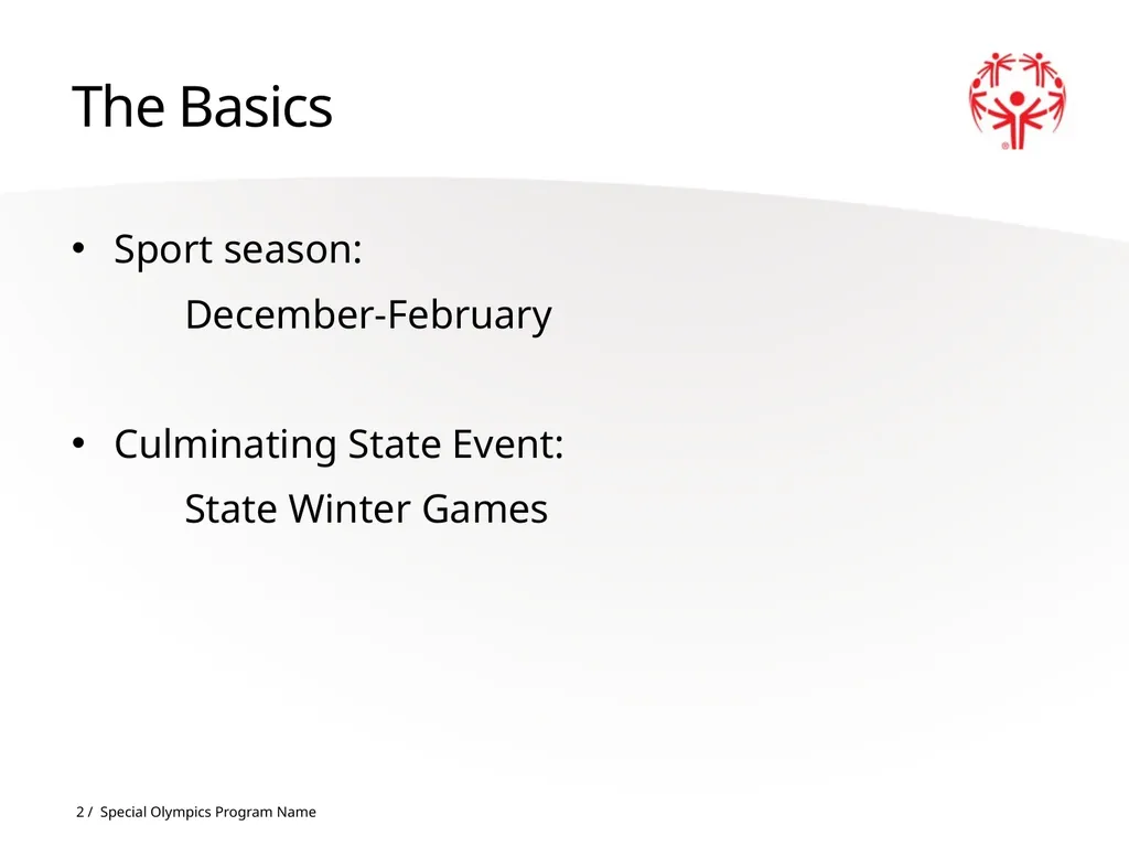 Figure Skating 1 The Basics Sport season: - slide 2 of 92