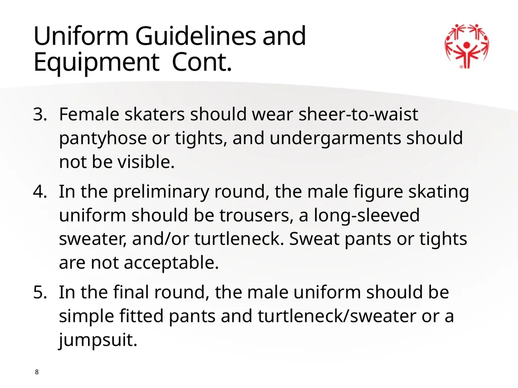 Figure Skating 1 The Basics Sport season: - slide 8 of 92