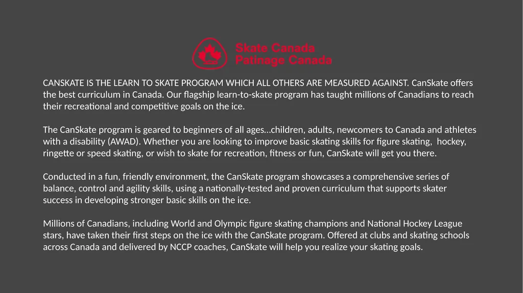 PreCanskate and Canskate Parent Information Perth - slide 2 of 14