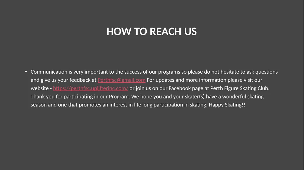 PreCanskate and Canskate Parent Information Perth - slide 14 of 14