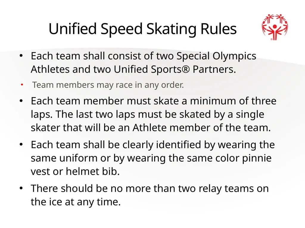 Speed Skating Official Rules 2 A picture paints a - slide 16 of 20