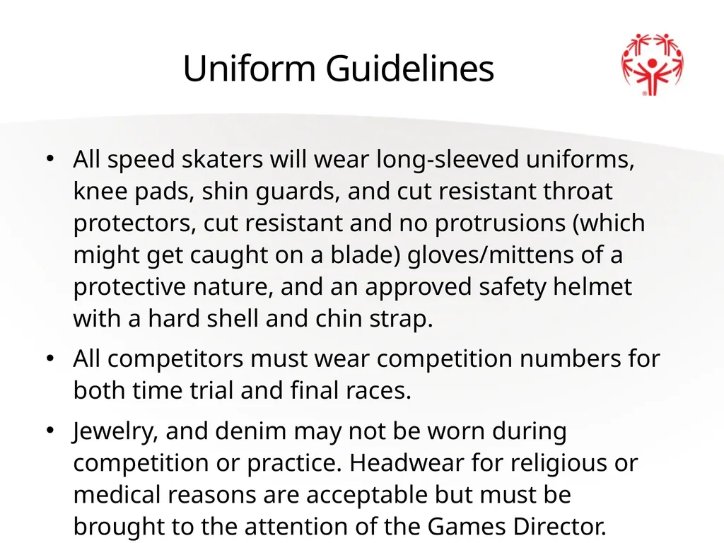 Speed Skating Official Rules 2 A picture paints a - slide 5 of 20