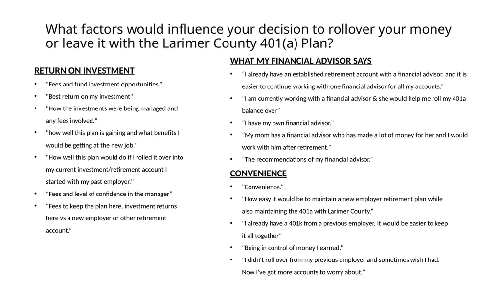 Larimer County 401(a) Retirement Plan Employee - slide 21 of 23