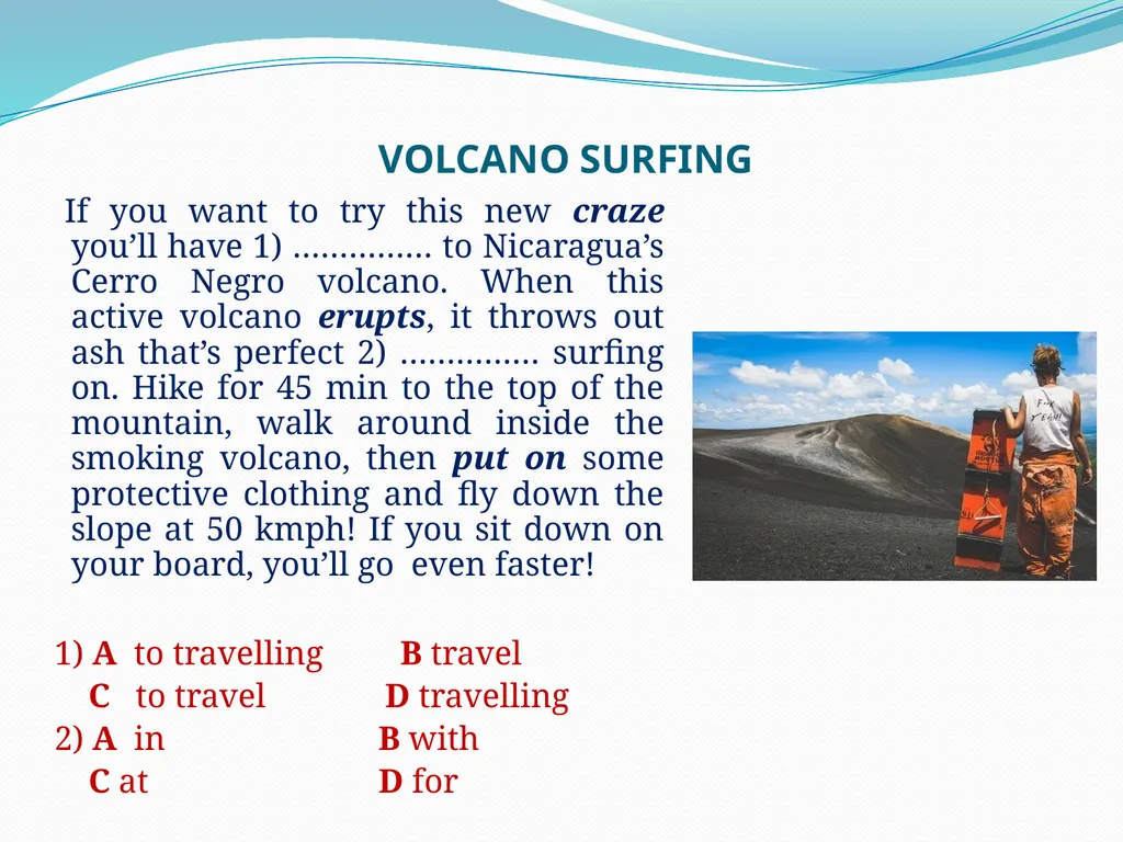 Adventure Activities Adventure Activities Grade 8 - slide 4 of 10