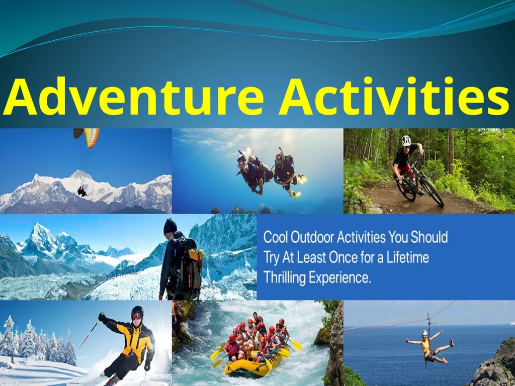 Adventure Activities Adventure Activities Grade 8