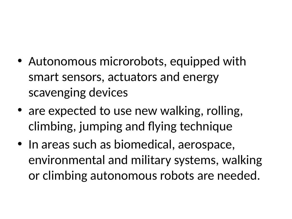 Miniature Wall Climbing Robot Autonomous - slide 2 of 18