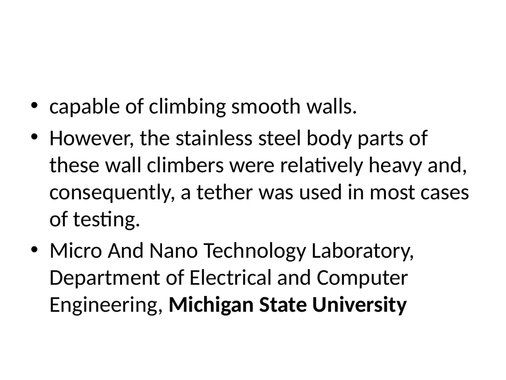 Miniature Wall Climbing Robot Autonomous - slide 4 of 18