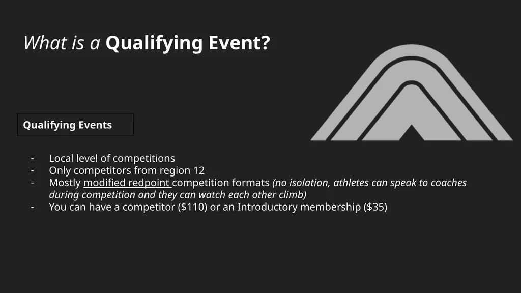 GUIDE TO COMPETING USA Climbing Competitions - slide 6 of 15
