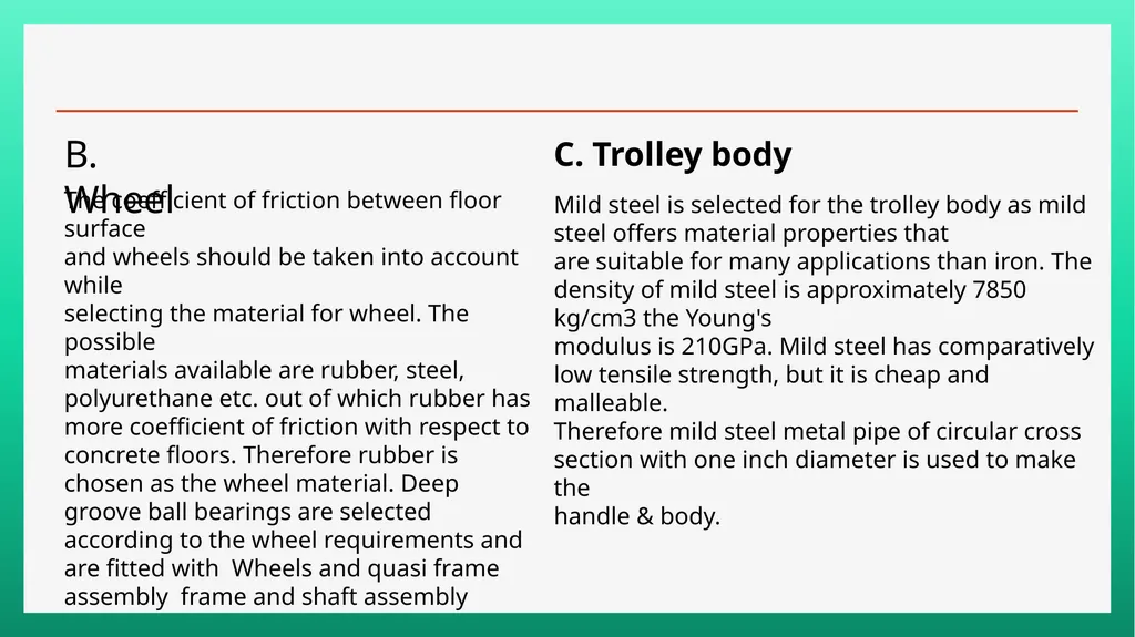 Project On Tri-Wheel Stair Case Climbing Hand and - slide 17 of 18