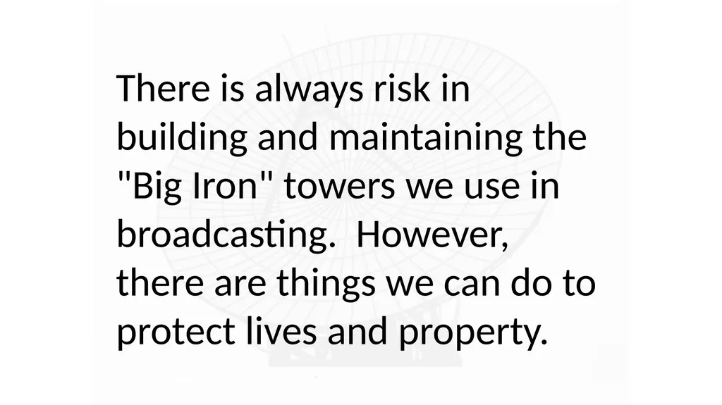 Tower Safety Austin, TX August 11, 2016 Sim A. - slide 2 of 26